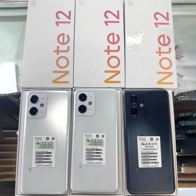 Original Global Version Used Phone Dual SIM Unlocked for Red m Note 12 5G Android Smartphone 4+128GB 6.67 Inch Cellphone