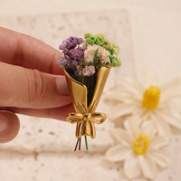 Bros Bunga DIY Berlapis Emas 18K dari Baja Tahan Karat, Bros Vintage untuk Kerah, Hadiah Ulang Tahun, Bros Pengantin Pria, Aksesori Pernikahan