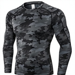 Men's Compression Long Sleeve Performance Shirt Premium Quick Dry Compression Base <b>Layer</b> <b>Top</b> Men's Athletic Compression Training - Product Image 1