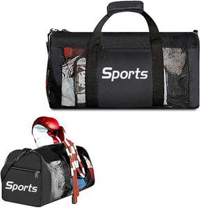 <span class=keywords><strong>Sac</strong></span> <span class=keywords><strong>de</strong></span> <span class=keywords><strong>sport</strong></span> <span class=keywords><strong>de</strong></span> boxe en maille robuste personnalisé Durable <span class=keywords><strong>Sport</strong></span> Wrestling Karaté <span class=keywords><strong>MMA</strong></span> <span class=keywords><strong>Sac</strong></span> d'entraînement Voyage Duffel Mesh Gym Bag pour hommes femmes - Product Image 1