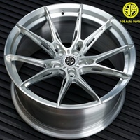 168 Jantes en alliage forgé polies sur mesure de 19/22 pouces, disque profond, 5x114.3 5x130 5x120 5x112, adaptées aux BMW Audi Nissan GTR