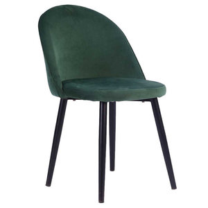 <span class=keywords><strong>Sedia</strong></span> di Alta Qualità in Acciaio con Schienale Plissettato in Velluto Grigio, Stile Europeo Veneziano - Product Image 1