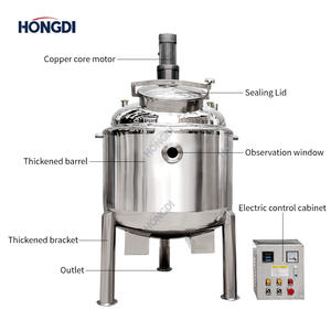 Tanque Reactor de Acero Inoxidable de Grado Alimenticio, Recipiente de Reacción Industrial para Mezclar Alimentos, Cosméticos y Productos Químicos de Uso Diario - Product Image 3