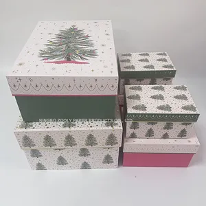 Gold foil paper Christmas holiday <b>wedding</b> gift <b>box</b>, cosmetics, toys, games, packaging <b>box</b>, customizable according to demand - Product Image 2