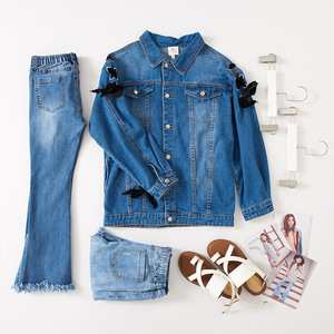 Chinese Imports Wholesale Girl's Fancy Style Xxxl Puls Size Denim Jackets From <b>Gold</b> Supplier - Product Image 3