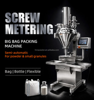Machine de remplissage et d'emballage semi-automatique pour petits sacs de 1 à 1000 g, avec doseur à vis sans fin pour poivre noir et poudre de sel blanc
