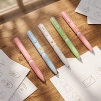 Stylo portable multifonction en plastique bleu avec ventilateur intégré pour enfants, encre gel, pointe de 0,5 mm