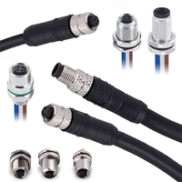 IP67 circulaire étanche M5 M8 M9 M12 M16 7/8 M23 NMEA2000 connecteur 3 4 5 6 8 12 broches connecteur avec connecteurs femelles Cat6