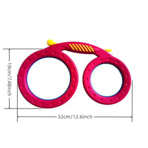 Wholesale Orff Instruments Glasses <b>Drum</b> Double-Sided <b>Hand</b> <b>Drum</b> Plastic Percussion Aids for Music Teaching Performance - Product Image 4
