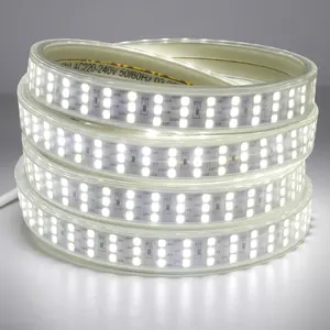 Shenzhen supplier 5m per roll classical DC SDCM 3 SMD2835 120LED 6000K Ra80 flexible waterproof LED strip light ribbon