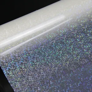 Custom 18-50 Micron Shiny Clear Hologram Laminate Patch Film For Printed PVC ID Card