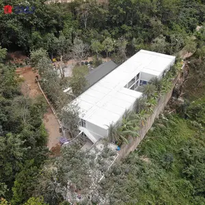 Maison prédédiée à un prix bas, conteneur plat de 20 pieds 40 pieds, construction de maisons