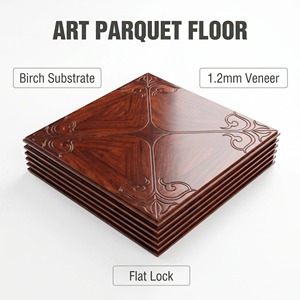 <span class=keywords><strong>Parquet</strong></span> en bois d'ingénierie avec substrat en bouleau importé, placage de 1,2 mm, système de verrouillage plat pour projets commerciaux et d'ingénierie, vente en gros - Product Image 1