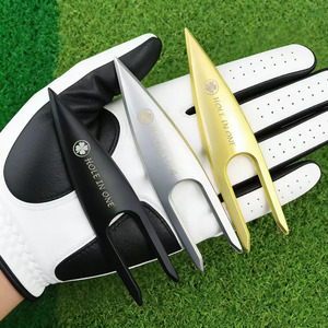 Herramienta de Reparación de Green de Golf con Forma de Pez y Logotipo Personalizado, Reparador de Metal con Limpiador de Ranuras, Regalo Multifuncional para Torneos de Golf - Product Image 2