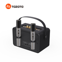 Quantité minimale de commande bas 2025 nouveau haut-parleur karaoké lancé avec deux microphones sans fil pour la maison