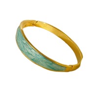 Bracelet en acier inoxydable émaillé goutte d'huile, style minimaliste et de niche, idéal pour les vacances, bracelet géométrique en titane plaqué or 18 carats, le plus vendu