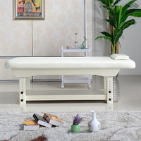 Table de massage électrique traditionnelle avec cadre en bois, réglable, pour soins du visage, forte capacité de charge, idéale pour atelier