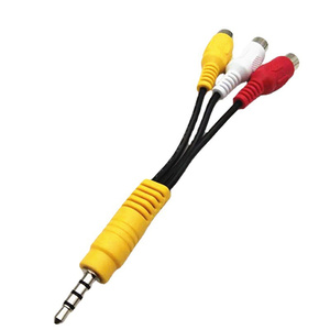 <span class=keywords><strong>Cable</strong></span> Adaptador de Video AV de 3.5MM a 3 RCA, Repuesto para <span class=keywords><strong>TV</strong></span> TCL, Adaptador de Entrada de 3 RCA a AV - Product Image 2
