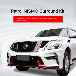 Mới tuần tra Y62 sửa đổi Nismo phía trước/Phía sau lớn Surround Bumper Kit ABS bánh xe lông mày đèn sương mù Lip Pedal phụ kiện thay thế - Product Image 2
