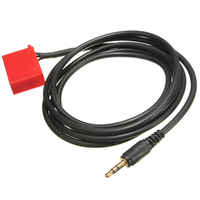Cable de entrada AUX para coche con conector ISO de 10 pines para iPod, teléfono, MP3, adaptador de audio con conector de 3.5 mm para Blaupunkt