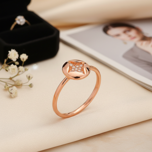 Geometric Shape Round Cut Ring Wholesale Handcrafted 925 Sterling Silver Ring Jewelry Trendy Fashion <b>for</b> Woman - Product Image 3