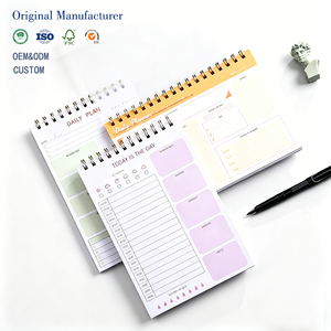 Cuaderno Espiral A5 Personalizado para Planificación Diaria, <span class=keywords><strong>Diario</strong></span> con Notas Adhesivas de PP, Libro de Gestión del Tiempo, Manual de Eficiencia para Mejorar - Product Image 1