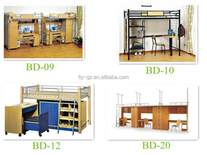 <span class=keywords><strong>Camas</strong></span> Literas para Dormitorios Escolares a Precio Económico al por Mayor, Cama Alta de Metal para Estudiantes <span class=keywords><strong>con</strong></span> <span class=keywords><strong>Escritorio</strong></span> - Product Image 6