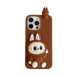 Cartoon papa rabbit design 3D silicone cute mobile phone case girls rubber <b>cover</b> for iPhone 17 pro max 16 15 14 12 11pro - Product Image 6