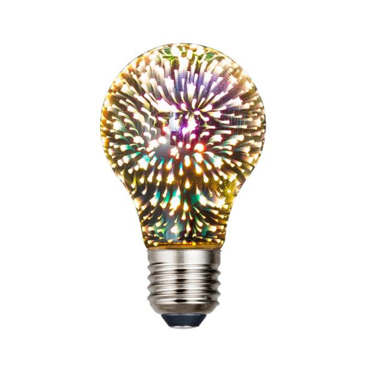 最も人気のあるE27標準ベース5W3D花火LED電球A60バーパーツ装飾照明