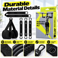 Ensemble d'entraînement complet : Tubes de résistance robustes avec sangles de jambe et sangle de suspension réglable pour un entraînement complet du corps à domicile
