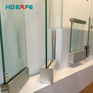 HDSAFE Garde-corps en verre sans cadre, profilé en U en aluminium, pour piscine, terrasse, balustrade, escalier, balcon, verre trempé, parapet - Product Image 3