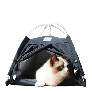 New Design Luxury Deep Sleep Cat Cave <strong>Bed</strong> Plush Pet <strong>Igloo</strong> <strong>Bed</strong> Removable Funny Sofa <strong>Dog</strong> Cats <strong>Bed</strong> for Pet Travel Outdoor Tent - Product Image 1