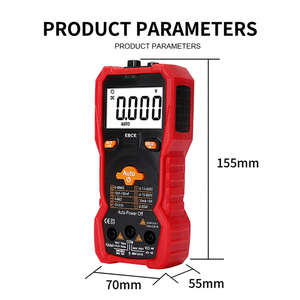 Multimètre numérique à mesure automatique, 4 chiffres, 600V DC AC, 10A, mesure de la capacité de courant, utilisation pour électriciens - Product Image 5