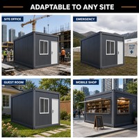 Maison préfabriquée en conteneur modulaire en acier, structure portable, résistante à l'eau et au vent, pour une vie de villégiature de luxe moderne sur la plage