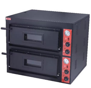 Four à pizza électrique commercial 8,4 kW, 2 niveaux, en acier inoxydable, pour restaurant, boulangerie, restauration rapide, <span class=keywords><strong>pizzeria</strong></span> - Product Image 1