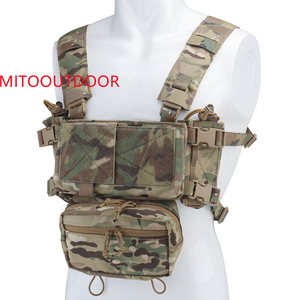 Siap untuk dikirim <span class=keywords><strong>Molle</strong></span> luar ruangan rompi latihan kantong sabuk keselamatan tas Crossbody <span class=keywords><strong>Harness</strong></span> taktis Rig dada - Product Image 3