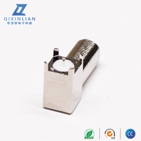 Conector hembra tipo F de cobre puro, sistema británico, toma de TV con cable