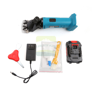 Nouvelle tondeuse électrique sans fil 18V 2500 tr/min 3000 mAh à double batterie, lame à peigne 13T, rechargeable, pour moutons, chèvres et bétail de ferme - Product Image 5