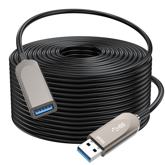 Ultra-long Fiber-optic PVC USB 32/30 Extension Cable for Microsoft Computers Video Conferencing Mouse/keyboard Extension