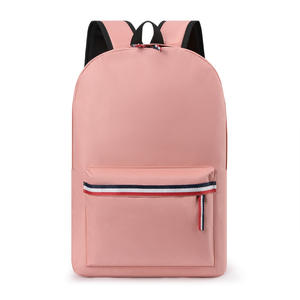 Véritable sac à dos en nylon de 14 pouces pour étudiants Sac à dos décontracté noir pour adolescents avec fermeture à glissière imperméable Design de mode - Product Image 4