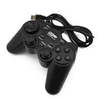Stock d'usine 850USB Manette de jeu filaire USB ergonomique à vibrations pour la fabrication fournie directement