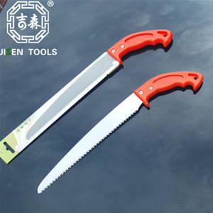 เลื่อยตัดแต่งกิ่งใบมีดเหล็กยี่ห้อ Jisen Tools สำหรับตัดแต่งต้นไม้ผลไม้และต้นกล้า ผลิตในไต้หวัน - Product Image 1