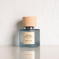 Bouteilles de parfum vides personnalisables 50 ml 100 ml, flacons de parfum arabes bleus pour hommes, bouteilles d'huile de parfum Atar arabe