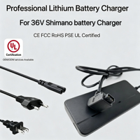 Chargeur de vélo électrique Shimano 36V EC-E6002 42V 2A à connecteur 2 broches, directement de l'usine (certifié CE, garantie 24 mois)