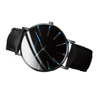 Montre à quartz de luxe pour homme, nouvelle collection, ultra-fine 10 mm, bracelet en acrylique, boîtier en alliage, cadran à aiguilles, style décontracté et tendance