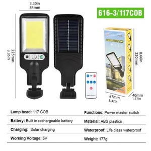 Lampu Taman Dinding <span class=keywords><strong>LED</strong></span> Tenaga Surya Tahan Air dan Debu IP65 Baterai Lithium Isi Ulang Baterai Dapat Dilepas Bersertifikasi RoHS CE 140 - Product Image 6
