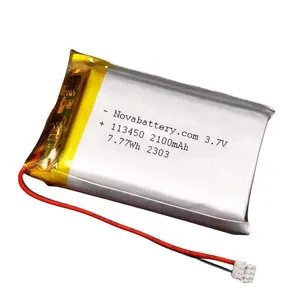 מפעל אספקת סיטונאי מחיר 113450 2100mah 3.7v 7.77wh lipo סוללה נטענת bis cb li