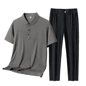 Short Sleeve Luxury Polo T-Shirt Pants And Shirt Set For Men 2 Piece Men Summer Set Matching Sets Men Wholesale