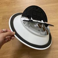 VENTECH RCD-VC - Grilles d'aération rondes en aluminium blanc - Type conique en option