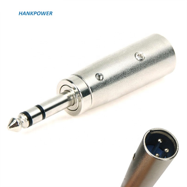 1/4" Mono 6.35 to 3Pin XLR Adapter Dual Channel Stereo Jack 6.35mm to XLR Male/Female Audio Adaptor for Mixer Microphone